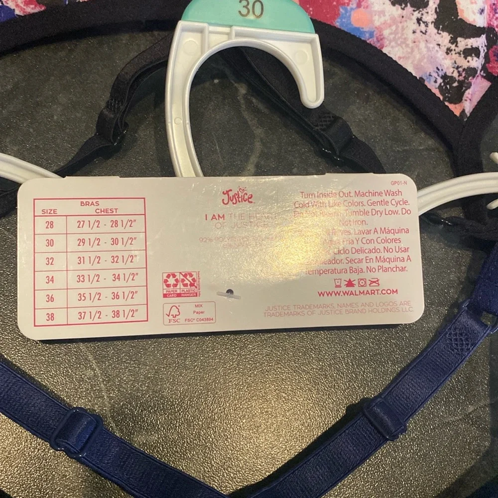 2 Pk. Justice Oh So Soft Sports Bras